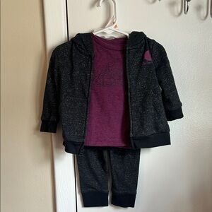 Carhartt 3 piece Black Speckled Hoodie, shirt and Pants Set